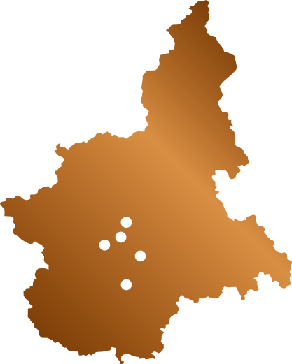 Mappa sedi Perla Piemonte